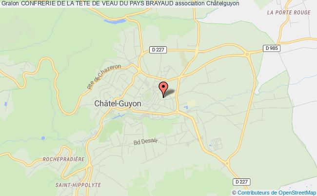plan association Confrerie De La Tete De Veau Du Pays Brayaud Châtel-Guyon