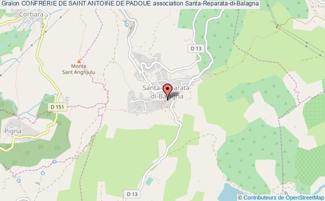 plan association ConfrÉrie De Saint Antoine De Padoue Santa-Reparata-di-Balagna