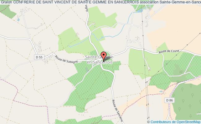 plan association Confrerie De Saint Vincent De Sainte Gemme En Sancerrois Sainte-Gemme-en-Sancerrois