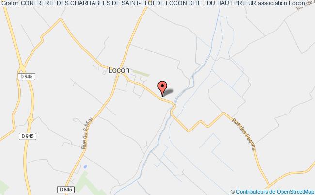 plan association Confrerie Des Charitables De Saint-eloi De Locon Dite : Du Haut Prieur Locon