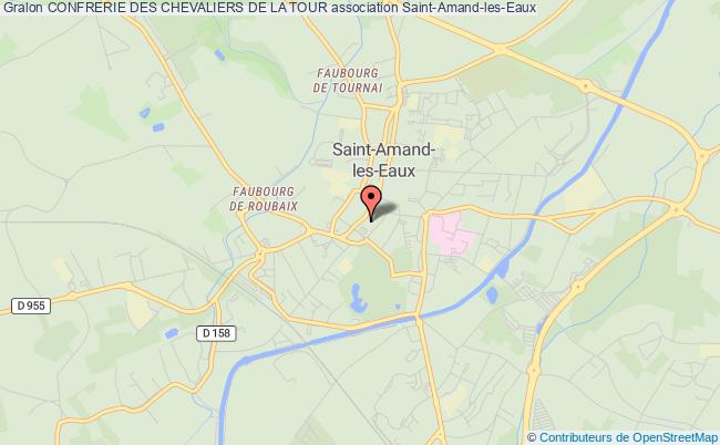 plan association Confrerie Des Chevaliers De La Tour Saint-Amand-les-Eaux