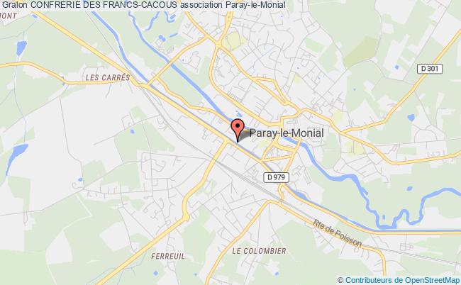 plan association Confrerie Des Francs-cacous Paray-le-Monial