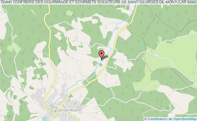 plan association Confrerie Des Gourmands Et Gourmets Gousteurs De Saint-georges-de-montclar Sainte-Alvère