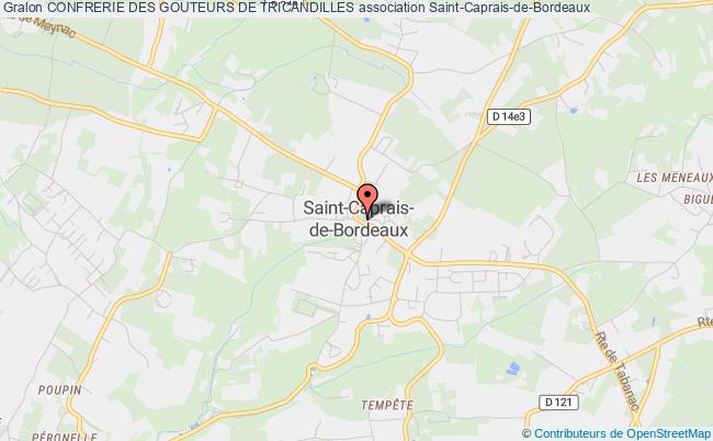 plan association Confrerie Des Gouteurs De Tricandilles Saint-Caprais-de-Bordeaux