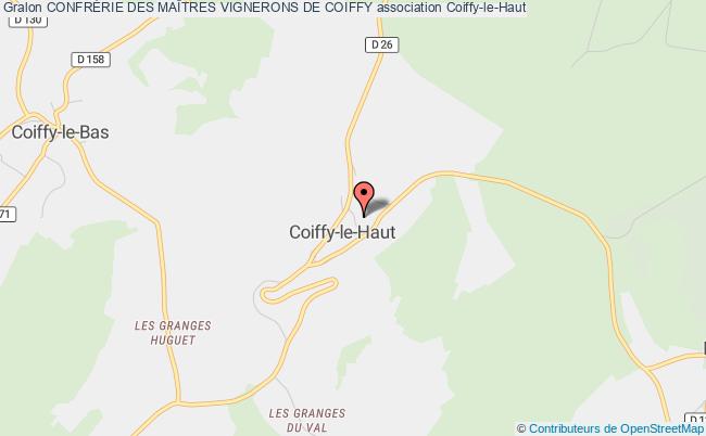 plan association ConfrÉrie Des MaÎtres Vignerons De Coiffy Coiffy-le-Haut
