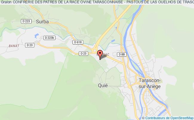 plan association Confrerie Des Patres De La Race Ovine Tarasconnaise - Pastous De Las Ouelhos De Trascou Tarascon-sur-Ariège