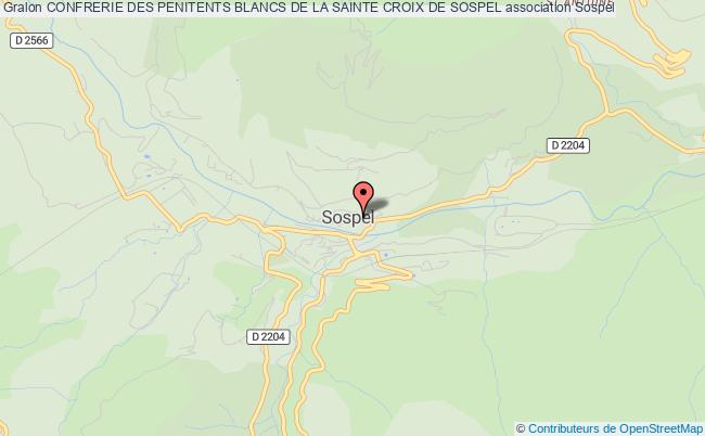 plan association Confrerie Des Penitents Blancs De La Sainte Croix De Sospel Sospel
