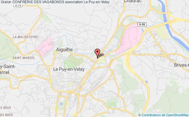 plan association ConfrÉrie Des Vagabonds Puy-en-Velay