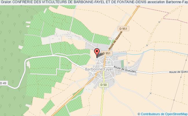 plan association ConfrÉrie Des Viticulteurs De Barbonne-fayel Et De Fontaine-denis Barbonne-Fayel