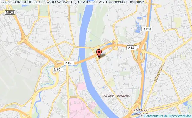 plan association Confrerie Du Canard Sauvage (theatre 2 L'acte) Toulouse