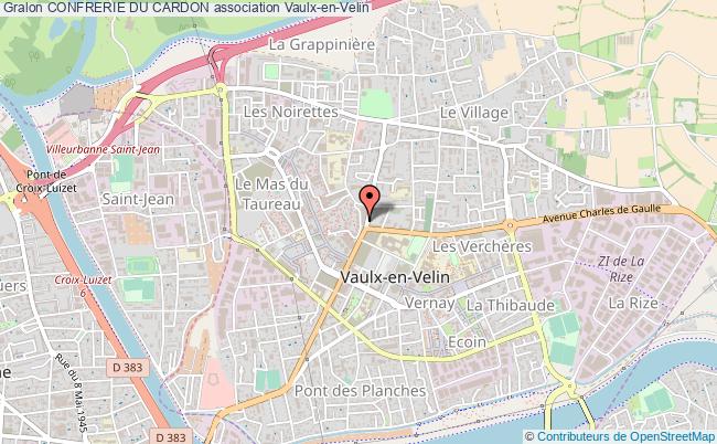 plan association Confrerie Du Cardon Vaulx-en-Velin