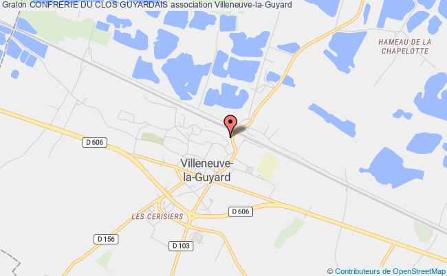 plan association Confrerie Du Clos Guyardais Villeneuve-la-Guyard
