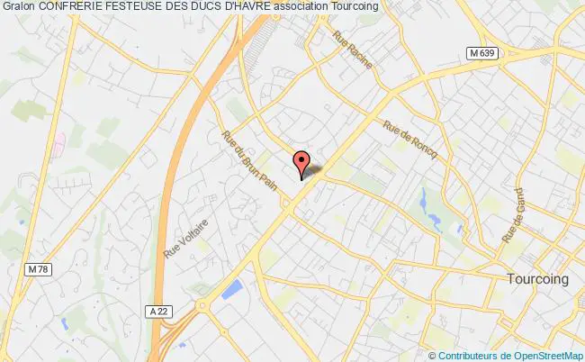 plan association Confrerie Festeuse Des Ducs D'havre Tourcoing