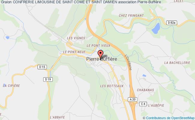 plan association Confrerie Limousine De Saint Come Et Saint Damien Pierre-Buffière