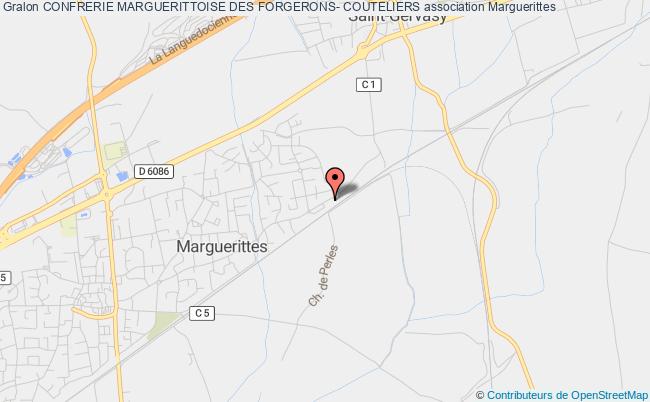 plan association Confrerie Marguerittoise Des Forgerons- Couteliers Marguerittes