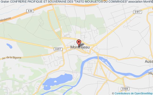 plan association Confrerie Pacifique Et Souveraine Des "tasto Mounjetos Du Comminges" Montréjeau