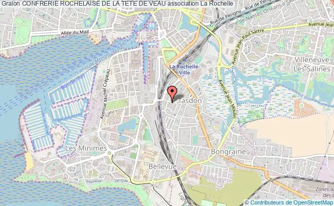 plan association Confrerie Rochelaise De La Tete De Veau La    Rochelle