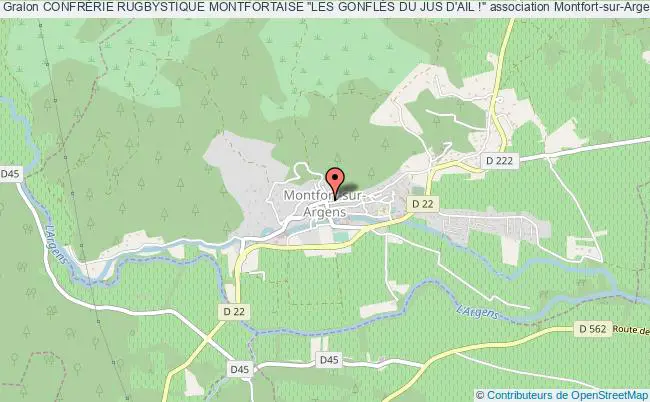 plan association ConfrÉrie Rugbystique Montfortaise "les GonflÉs Du Jus D'ail !" Montfort-sur-Argens