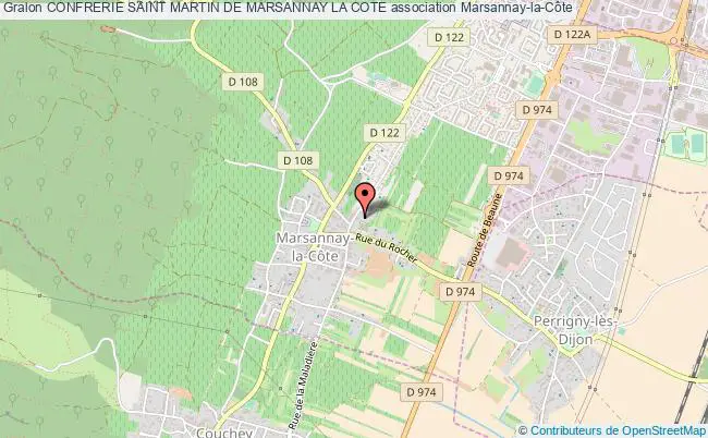 plan association Confrerie Saint Martin De Marsannay La Cote Marsannay-la-Côte
