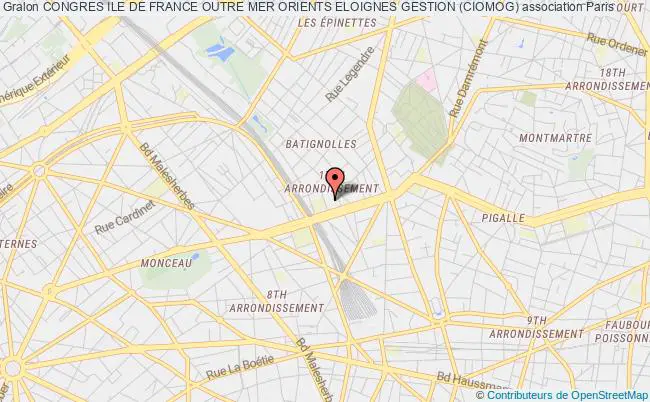 plan association Congres Ile De France Outre Mer Orients Eloignes Gestion (ciomog) Paris