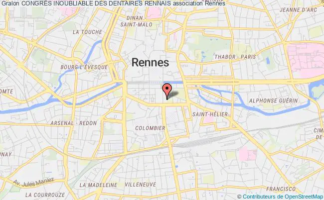 plan association CongrÈs Inoubliable Des Dentaires Rennais Rennes