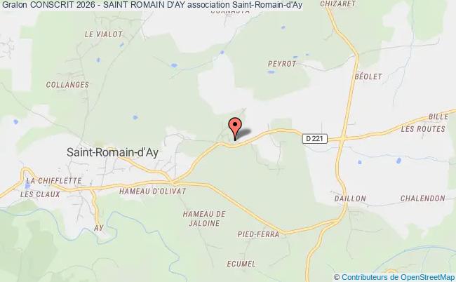 plan association Conscrit 2026 - Saint Romain D'ay Saint-Romain-d'Ay