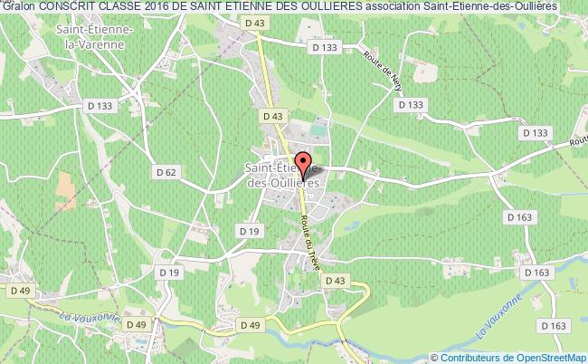 plan association Conscrit Classe 2016 De Saint Etienne Des Oullieres Saint-Étienne-des-Oullières