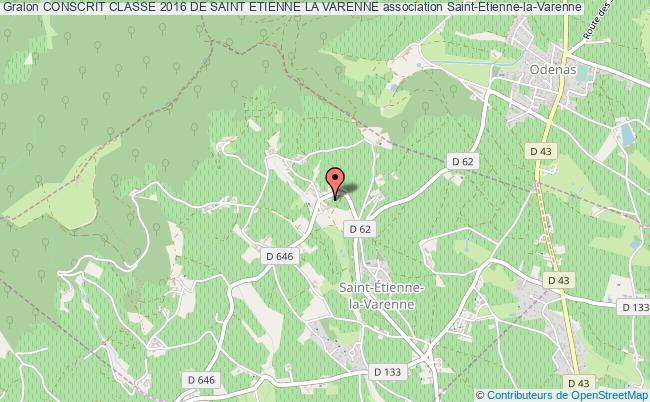 plan association Conscrit Classe 2016 De Saint Etienne La Varenne Saint-Étienne-la-Varenne