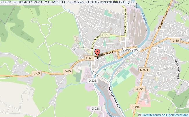 plan association Conscrits 2020 La Chapelle-au-mans, Curdin Gueugnon