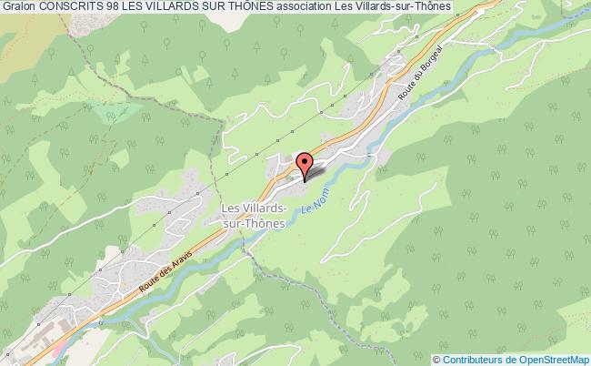 plan association Conscrits 98 Les Villards Sur ThÔnes Villards-sur-Thônes