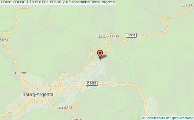 plan association Conscrits Bourguisans 2026 Bourg-Argental