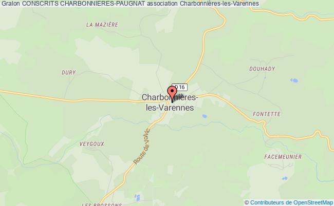 plan association Conscrits Charbonnieres-paugnat Charbonnières-les-Varennes