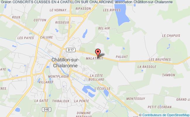 plan association Conscrits Classes En 4 Chatillon Sur Chalaronne Châtillon-sur-Chalaronne