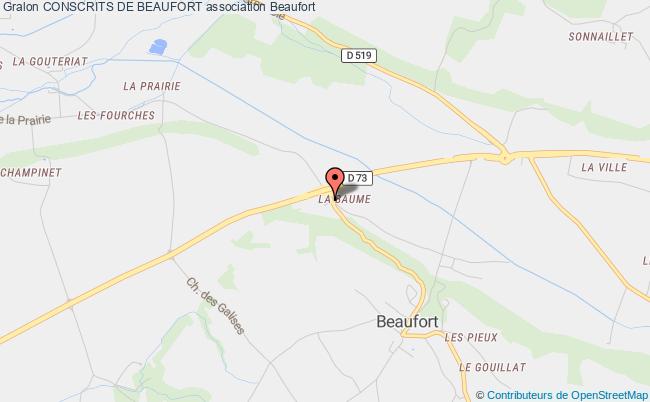 plan association Conscrits De Beaufort Beaufort