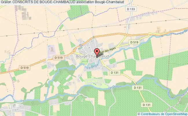 plan association Conscrits De Bouge-chambalud Bougé-Chambalud