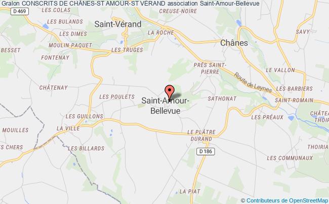 plan association Conscrits De ChÂnes-st Amour-st VÉrand Saint-Amour-Bellevue