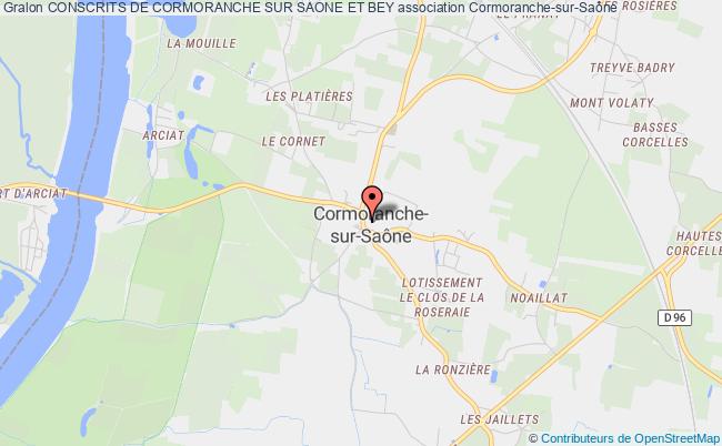 plan association Conscrits De Cormoranche Sur Saone Et Bey Cormoranche-sur-Saône