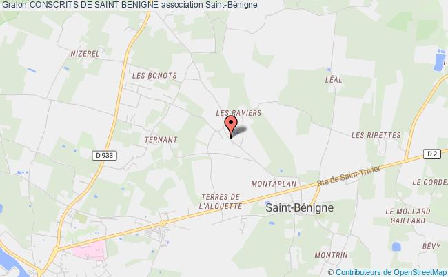 plan association Conscrits De Saint Benigne Saint-Bénigne