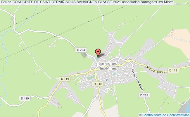 plan association Conscrits De Saint Berain Sous Sanvignes Classe 2021 Sanvignes-les-Mines