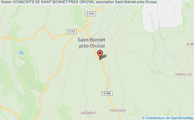 plan association Conscrits De Saint Bonnet Pres Orcival Saint-Bonnet-près-Orcival