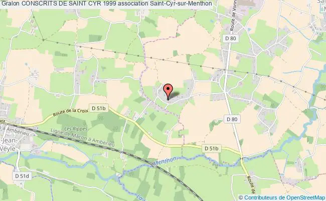 plan association Conscrits De Saint Cyr 1999 Saint-Cyr-sur-Menthon
