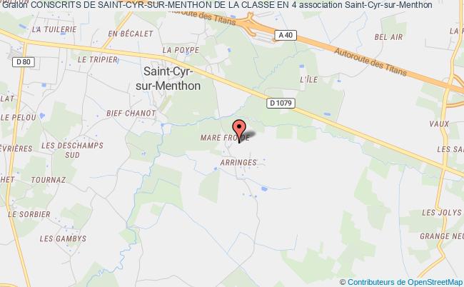 plan association Conscrits De Saint-cyr-sur-menthon De La Classe En 4 Saint-Cyr-sur-Menthon