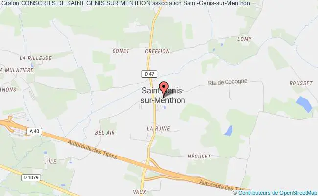 plan association Conscrits De Saint Genis Sur Menthon Saint-Genis-sur-Menthon