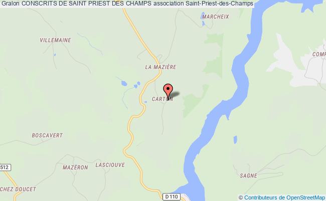 plan association Conscrits De Saint Priest Des Champs Saint-Priest-des-Champs