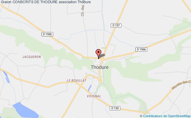 plan association Conscrits De Thodure Thodure