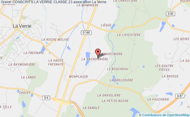 plan association Conscrits La Verrie Classe 23 Chanverrie