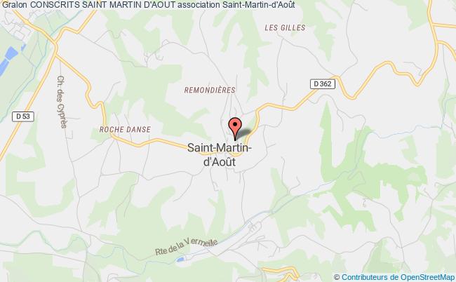 plan association Conscrits Saint Martin D'aout Saint-Martin-d'Août