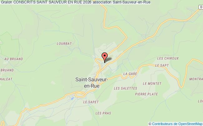plan association Conscrits Saint Sauveur En Rue 2026 Saint-Sauveur-en-Rue