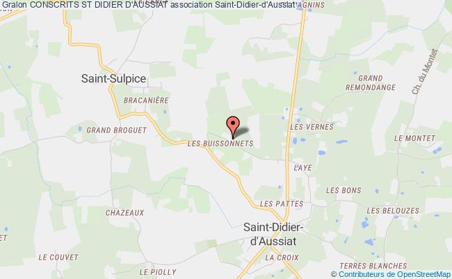 plan association Conscrits St Didier D'aussiat Saint-Didier-d'Aussiat