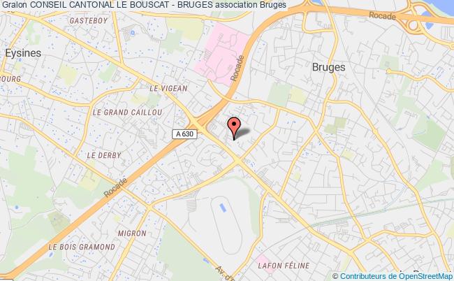 plan association Conseil Cantonal Le Bouscat - Bruges Bruges